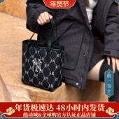 百搭休闲单肩斜挎手提托特包 MLB正品 复古老花满印时尚 3AORMJ26N