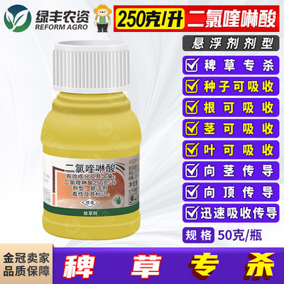 二氯喹啉酸水稻田苗后除草剂