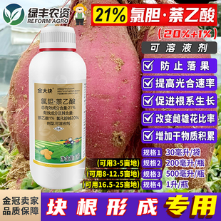 金大块21%氯化胆碱萘乙酸马铃薯土豆膨大剂促进生根促生长调节剂