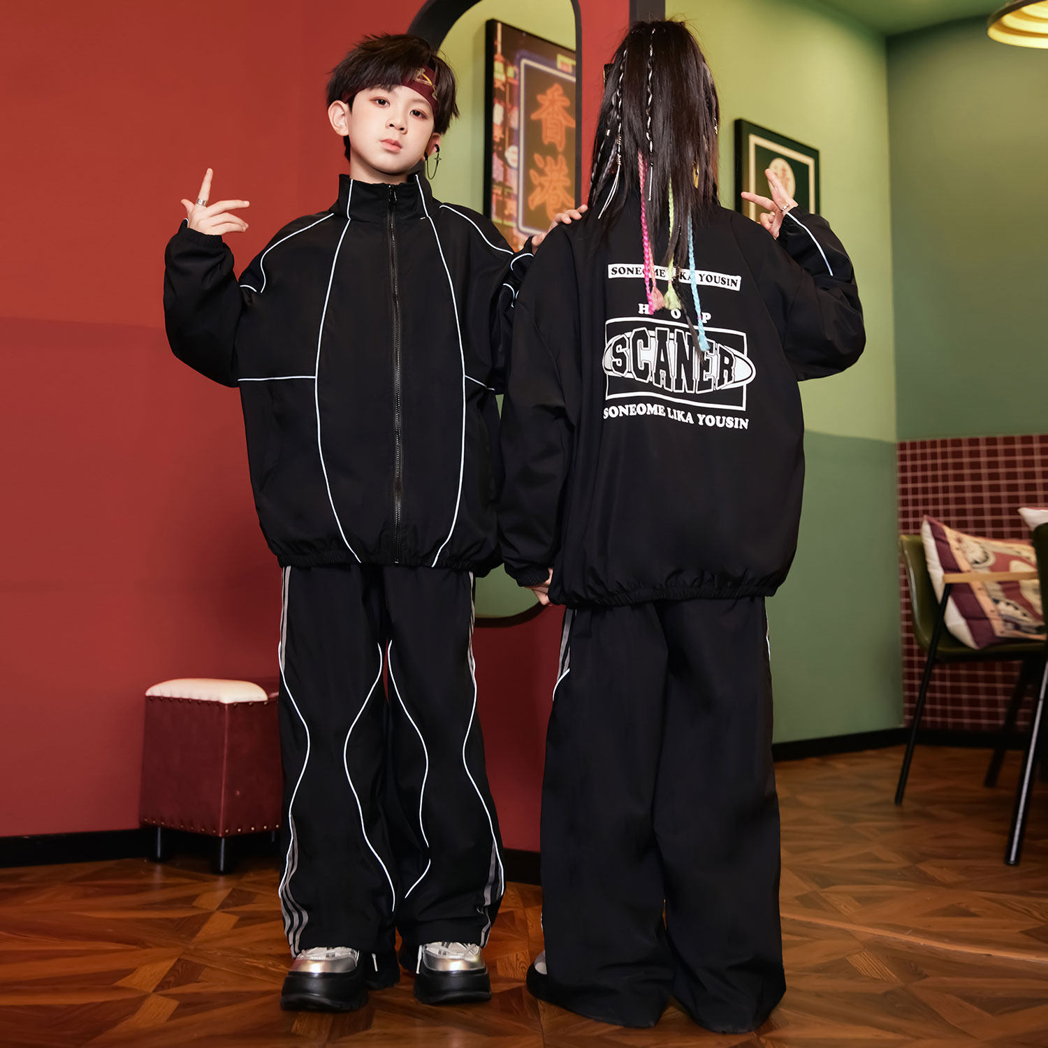 男童炸街痞帅外套女童洋气时髦套装秋冬新款中大童运动风衣服班服,童装/婴儿装/亲子装,普通外套,淘宝优惠券,粉丝福利购,淘宝优惠卷