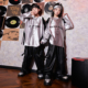 hiphop团体舞蹈演出服套装 街舞儿童潮服女童潮酷爵士舞服装 春秋季