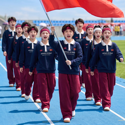 学生运动会入场班服儿童演出服