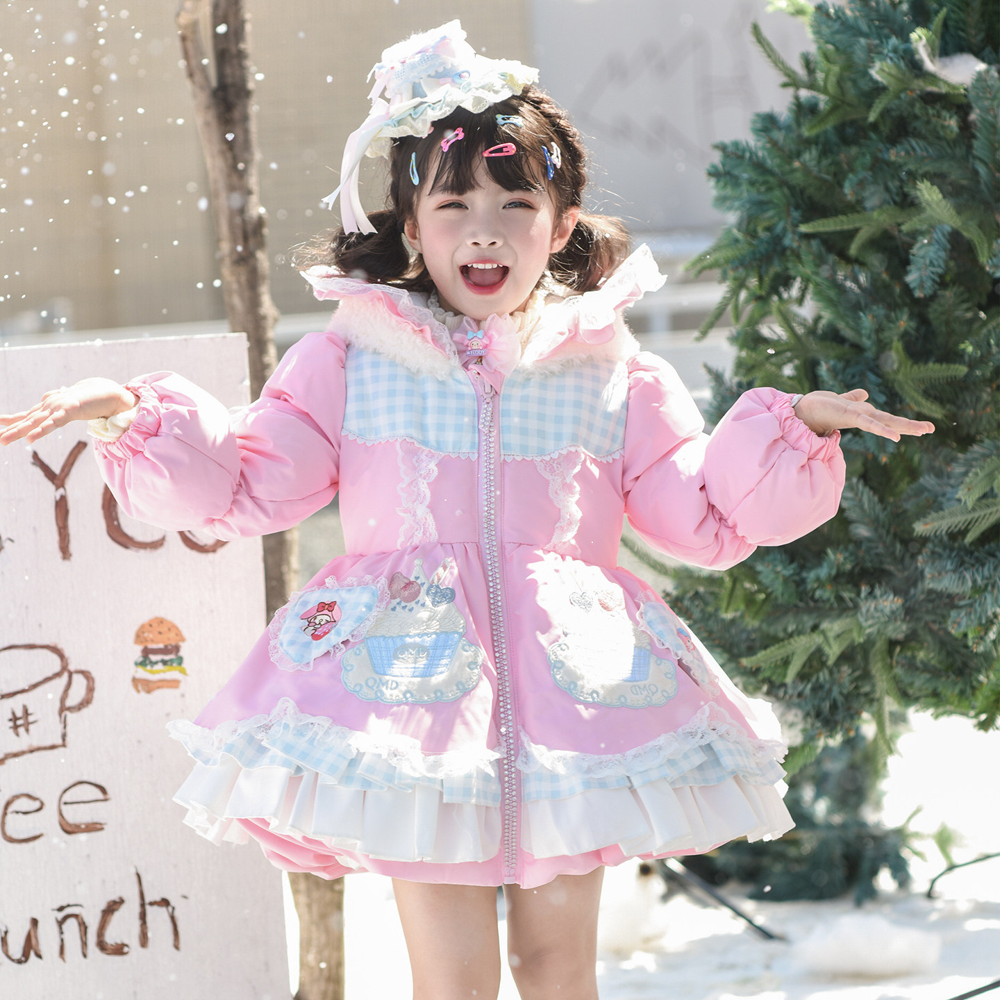 女童羽绒服冬装2025年新款洋气花边公主风超好看冬季加厚保暖外套,童装/婴儿装/亲子装,羽绒服,淘宝优惠券,粉丝福利购,淘宝优惠卷