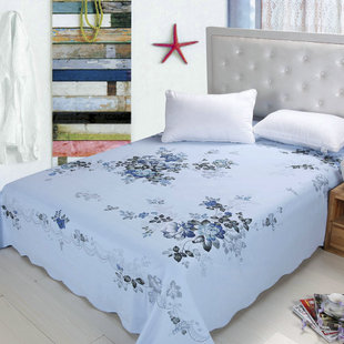 上海民光品牌全棉床单老式磨毛床上用品好看的纯棉被单加厚秋冬款