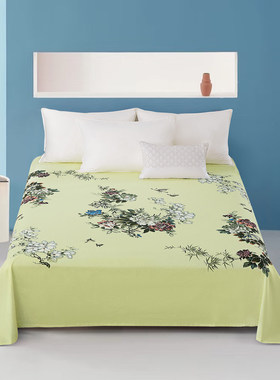 民光家纺上海国民100优质全棉床单单件高质量纯棉老式粗布180x200