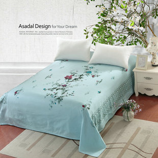 上海民光1.5花床单2025新款纯棉老式复古单件传统国民丝光棉被单