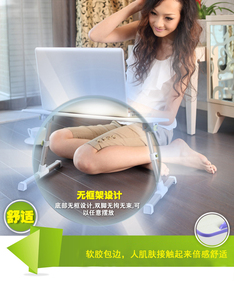 笔记本电脑桌笔记本散w热桌 床上电脑桌 折叠式铝合金支架 可升降