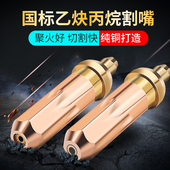 飞豹国标氧气乙炔丙烷煤气割嘴G01 100梅花环形割枪割炬割咀