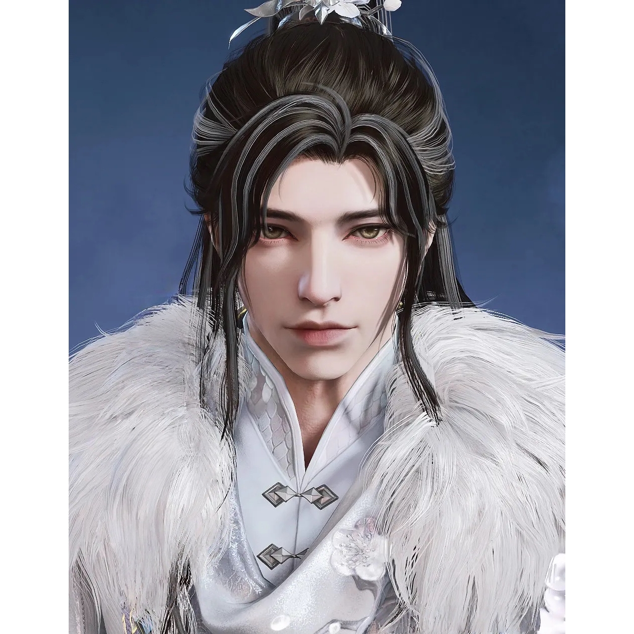 国服端游 永劫无间捏脸数据 男脸型 李寻欢 忧郁小生