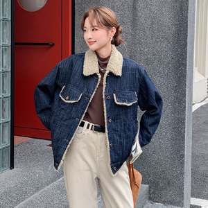 【大货】25冬装新款羊羔毛复合牛仔外套 2C055-5109-P195控288图片