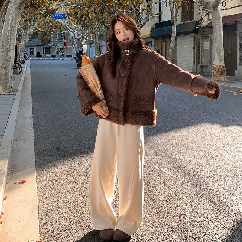 25新款皮毛一体外套2C055-5115-P210控318,女装棉衣/棉服,2C055