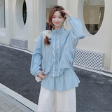【现货】25春夏蕾丝花边防晒外套2C055-5053-P135控198，女装短外套，2C055