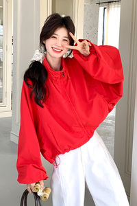 【大货】红色冲锋衣防晒外套 2C055-5012-P145控208图片