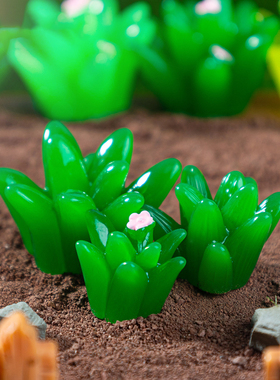 微景观仿真小草丛堆装饰桌面摆件