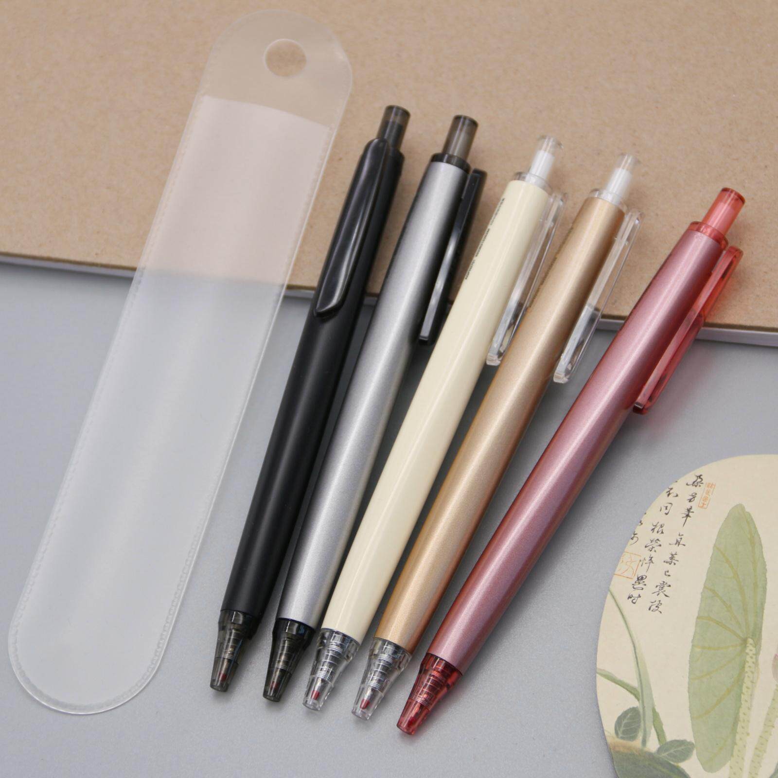 晨光优品按动中性笔黑色0.5mm高密度办公用签字笔学生用水笔H3701