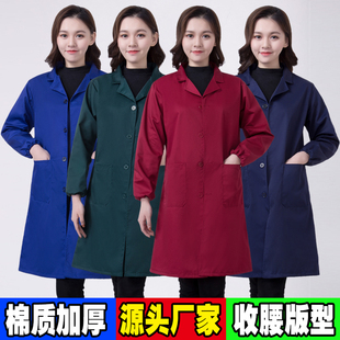 鑫昌蓝大褂工作服男女棉质加厚成人罩衣耐磨搬运服工厂车间工作服