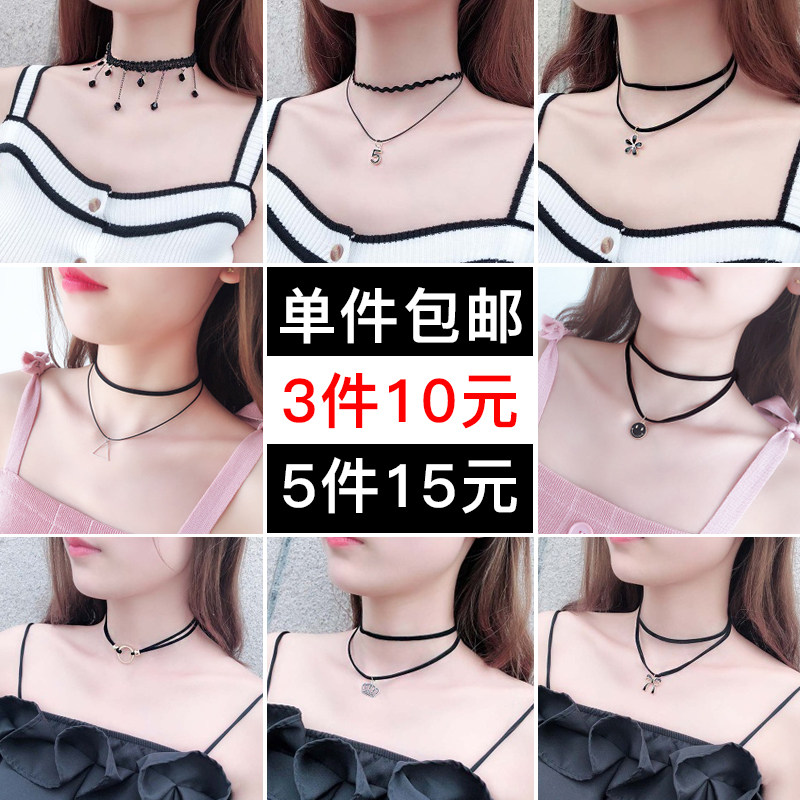 日式简约网红学生 气质情侣小众项圈颈带蝴蝶结颈链项链锁骨链女在类目 饰品/流行首饰/时尚饰品新, 项链中 - 来自Buy2taobao.com提供专业的淘宝代购服务
