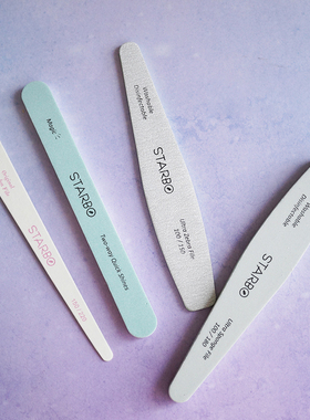 日本正品STARBO美甲修型挫条自然斑马/泡泡/抛光挫美甲工具打磨条