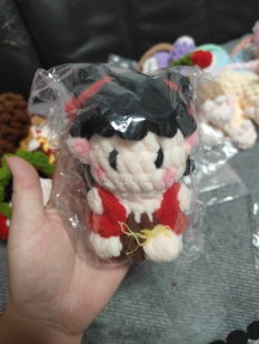 哪吒敖丙软糖挂件diy毛线钩织手机包包挂件手工钩织玩偶挂件成品