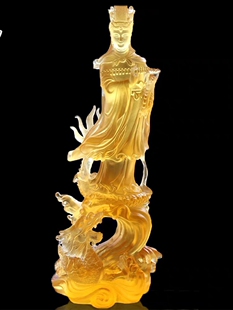 真琉璃妈祖天妃天后海神林默福建莆田圣母通贤女摆件