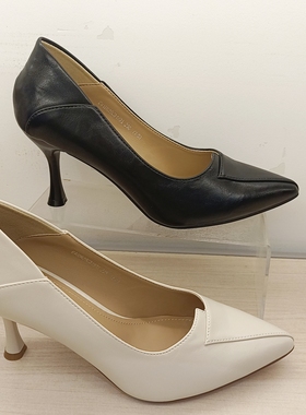 大东2026春季新款女单鞋时尚简约通勤鞋尖头细跟高跟一脚蹬C3197A