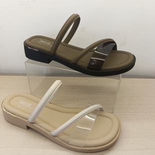 拖鞋 外穿低跟方跟凉拖鞋 女2025夏季 休闲细带凉鞋 1203 新款 大东女鞋