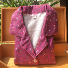 2026春秋女士纯棉磨毛绒布长袖睡衣套装中年妈妈大码碎花家居服