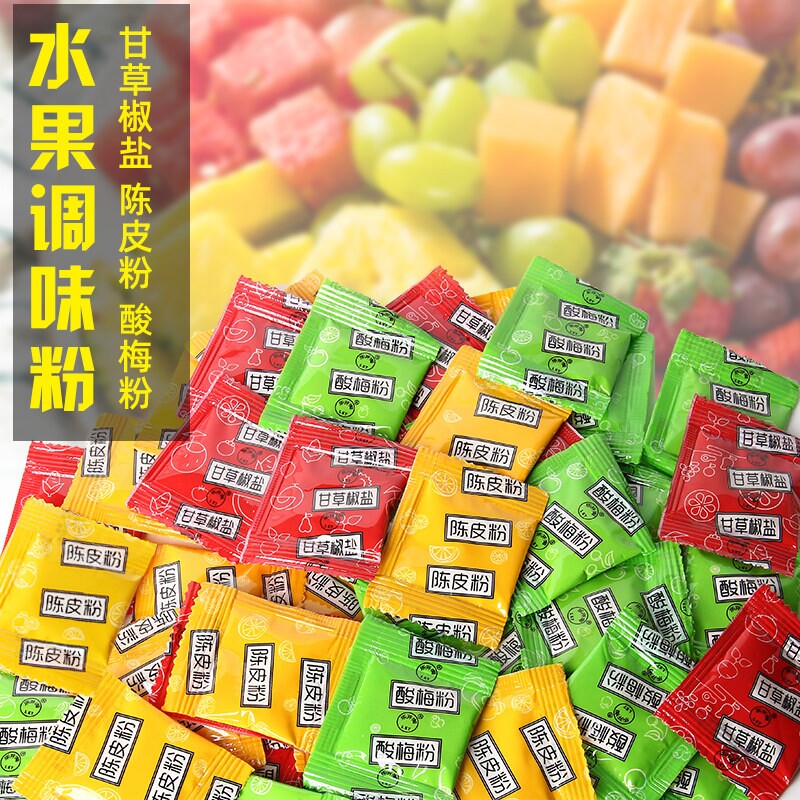 乐开淘酸梅粉水果配料甘草水果图片