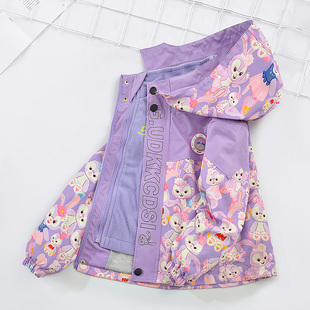 女童冲锋衣三合一春秋款2025新款洋气儿童女孩秋装中大童外套冬装