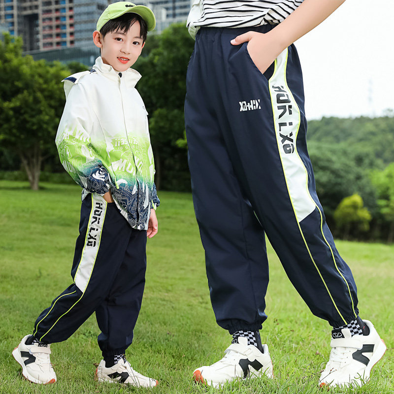 童装儿童装男童休闲长裤2026秋季新款中大童舒适冲锋裤裤子3-16岁