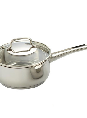 德国WMF福腾宝Collier 16cm1.5L 不锈钢奶锅汤锅煮锅带玻璃锅盖