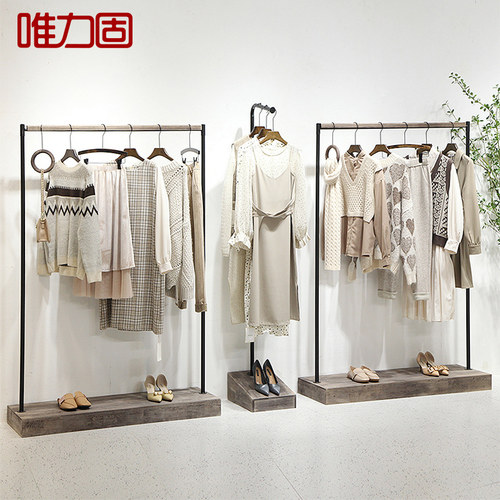 服装店展示架落地式中岛架鞋包架正挂衣架女装店货架男陈列架覆古