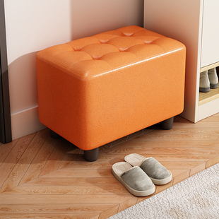 换鞋凳门口家用入户玄关软包坐凳穿鞋凳进门小凳子方凳可叠放脚踏