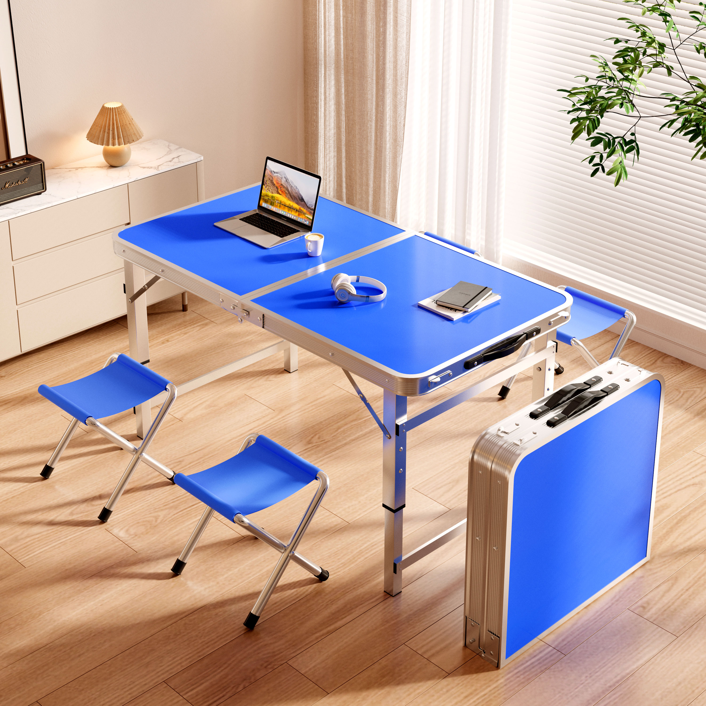 折叠桌户外夜市摆摊可携式可折叠桌子露营户外桌椅地推桌家用餐桌