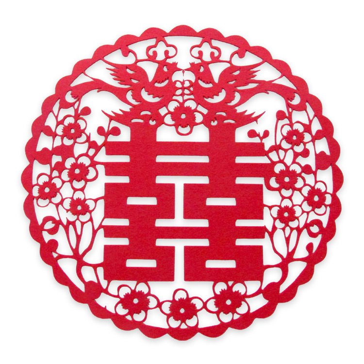 喜鹊梅花创意婚庆喜字贴压床喜结婚立体墙贴门贴婚礼大码定做喜字