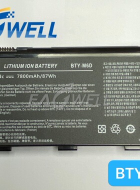 意格威 GT60 GT780DX GX660 GT70 GX680 BTY-M6D笔记本电池