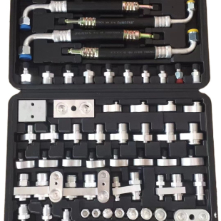 汽车空调维修检漏工具箱工程车挖掘机微型车大货车测试查漏气堵头