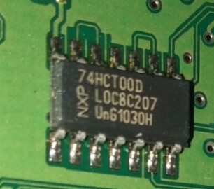 74HCT00D   贴片SOP14脚位