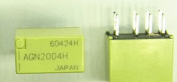 信号继电器 AGN2004H 两开两闭 1A 直插8脚 全新现货