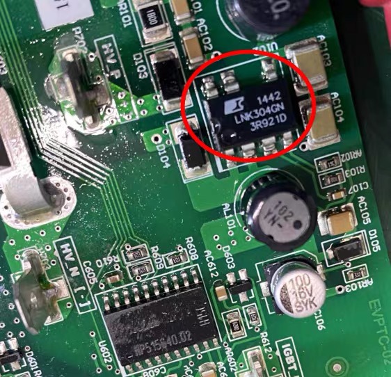 LNK304GN 北汽EU5 PTC暖风系统不加热器易损芯片全新 贴片八脚