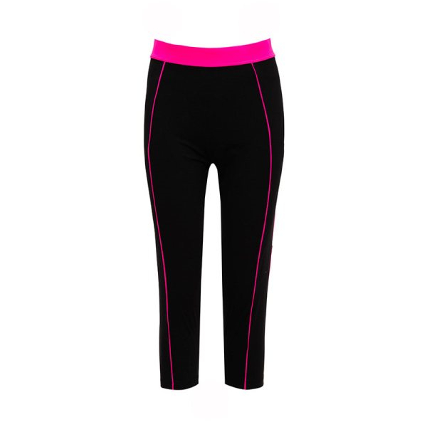 古今女士撞色運動彈力九分褲