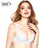 4薄款 IMIS爱美丽内衣 性感蕾丝3 深v上托聚拢文胸IM11ABH1