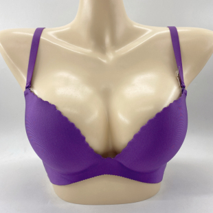 古今一片式有钢圈上薄下厚可拆卸肩带文胸内衣0A825