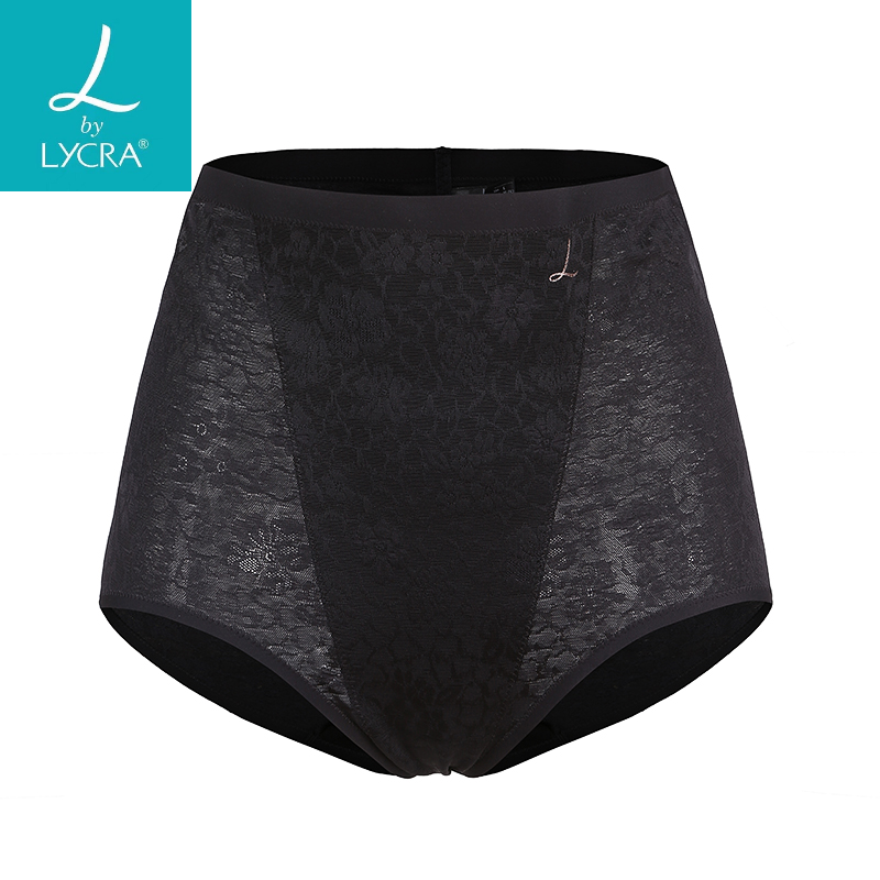 莱卡世家女提臀纯色蕾丝花纹内裤