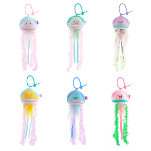 梦幻水母海洋生物发光水母系列毛绒挂件创意梦幻背包挂饰可爱创意