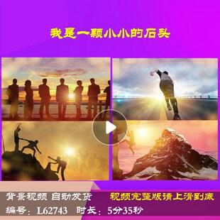 L62743我是一颗小小的石头大屏幕2025新年LED蛇年背景视频年会开