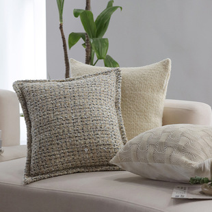 法式侘寂风抱枕靠垫沙发抱枕套客厅高级感靠背垫床头靠枕可拆洗