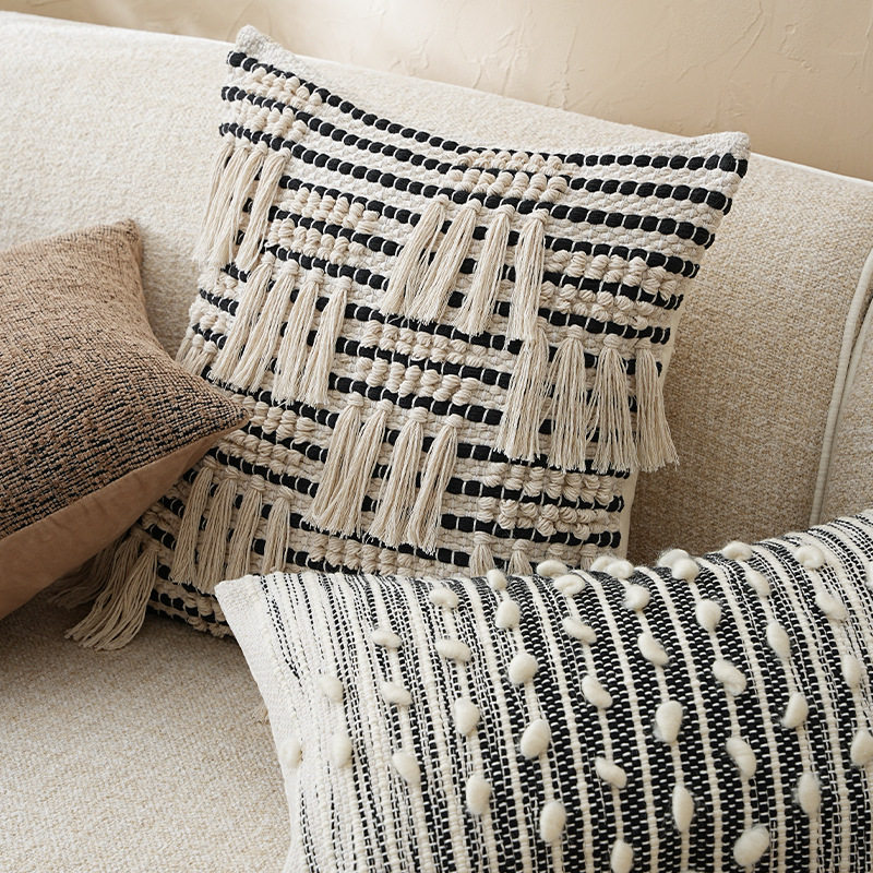 设计师款轻奢靠垫黑色皮沙发抱枕床头靠垫别墅抱枕套圣诞节新年,居家布艺,抱枕被,淘宝优惠券,粉丝福利购,淘宝优惠卷