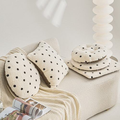 现代简约北欧波点抱枕套客厅沙发靠垫卧室榻榻米靠枕床头靠背腰靠