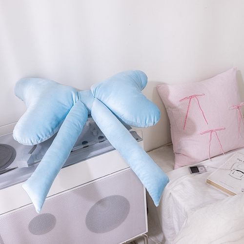 可爱少女心设计蝴蝶结抱枕 客厅沙发靠枕靠背样板房 宿舍学生腰靠